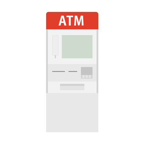 ATMのイラスト・アイコン