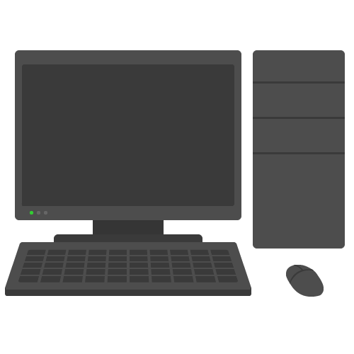 デスクトップパソコン・PCのアイコン・イラスト