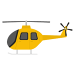 ヘリコプターの無料アイコン・イラスト素材