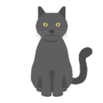 猫（黒）の無料アイコン・イラスト素材