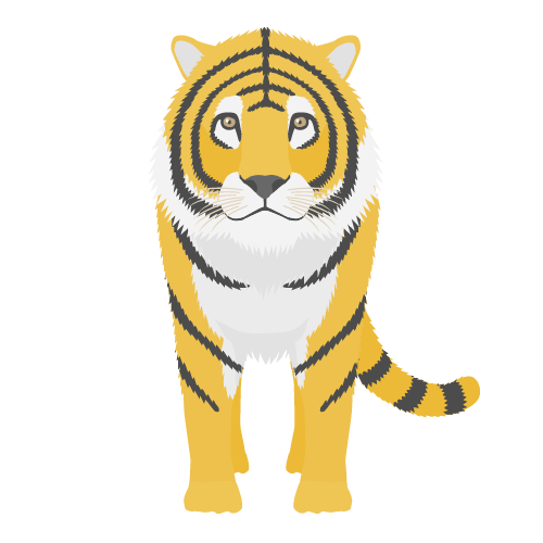 トラ（虎）のアイコン・イラスト