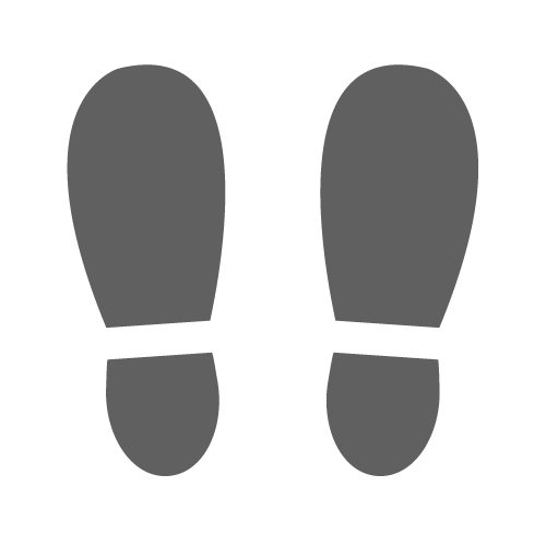 足跡（靴）の無料アイコン・イラスト素材