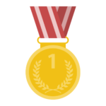 金メダルの無料アイコン・イラスト素材