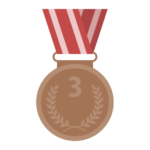 銅メダルの無料アイコン・イラスト素材