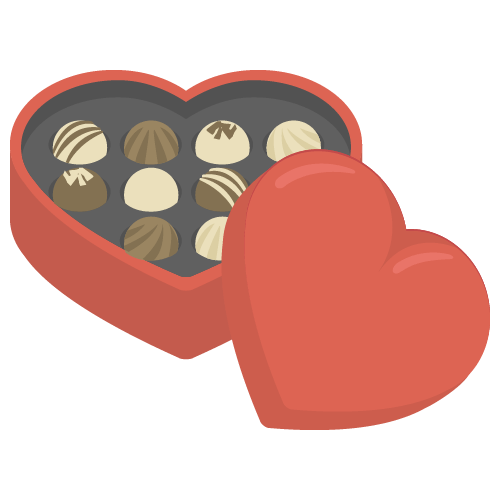 チョコレート（バレンタインデー／ホワイトデー） の無料イラスト