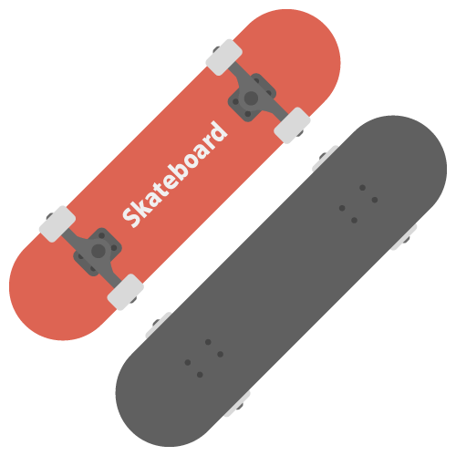 スケートボードの無料アイコン・イラスト素材