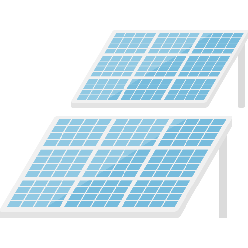 太陽光発電の無料アイコン・イラスト素材