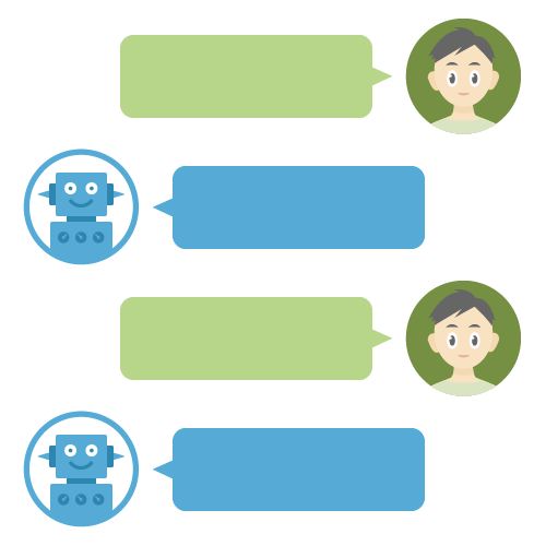 チャットボットの無料アイコン・イラスト素材